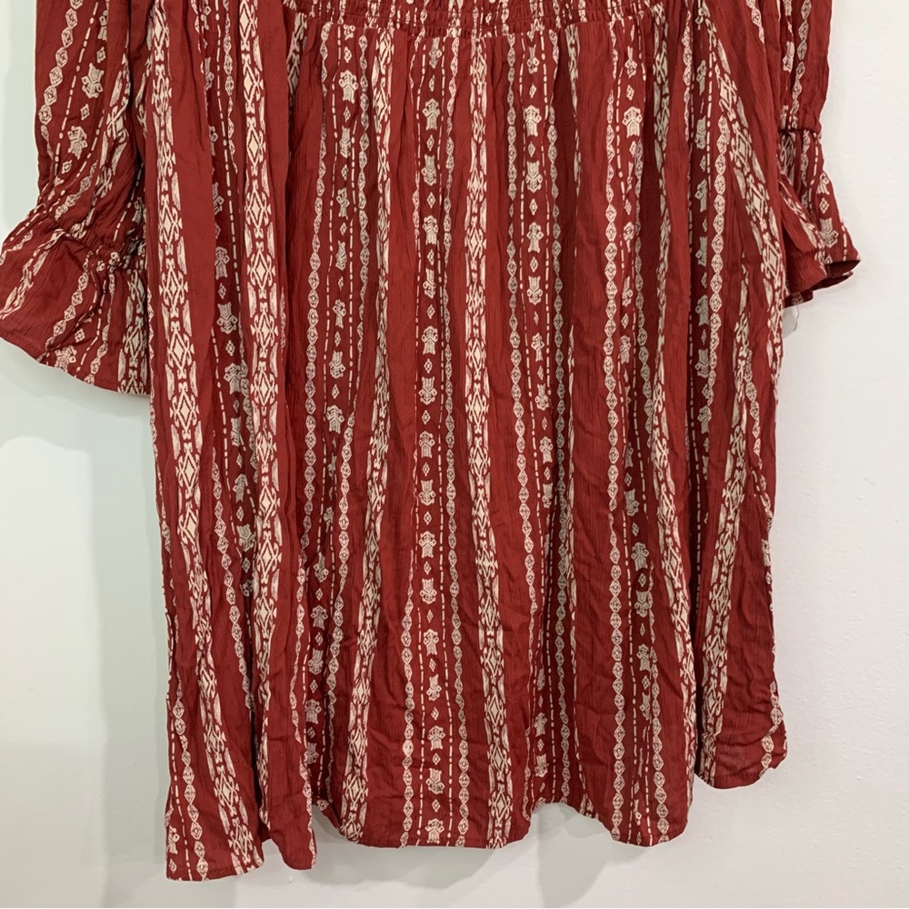Romantic Gypsy Peasant Smocked Square Neck Dress Hippie Boho Milkmaid Size 3X - Picture 13 of 13